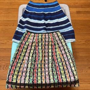 Calvin Klein and Cynthia Steffe Size 2 Lot of Lined Skirts